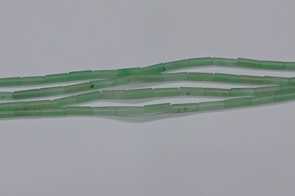CTB326 15.5 inches 4*13mm tube green aventurine beads wholesale