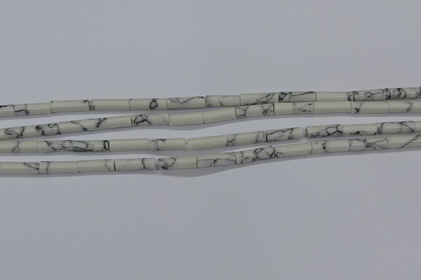 CTB341 15.5 inches 4*13mm tube imitation turquoise beads wholesale