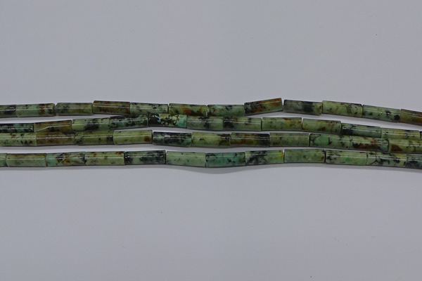 CTB344 15.5 inches 4*13mm tube African turquoise beads wholesale