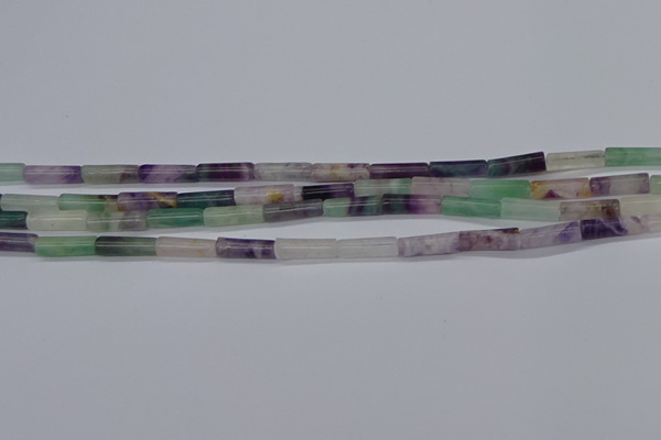CTB348 15.5 inches 4*13mm tube fluorite beads wholesale