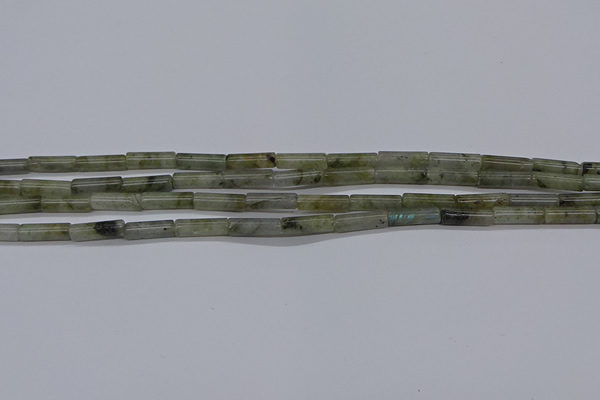 CTB353 15.5 inches 4*13mm tube labradorite beads wholesale