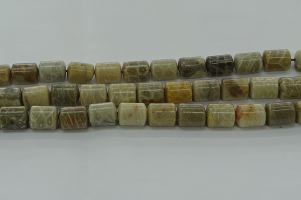 CTB543 15.5 inches 10*13mm triangle chrysanthemum agate beads