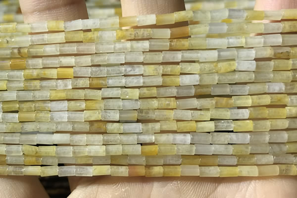 CTB812 15.5 inches 2*4mm tube yellow aventurine beads wholesale