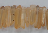CTD1630 Top drilled 5*20mm - 8*30mm sticks red quartz beads