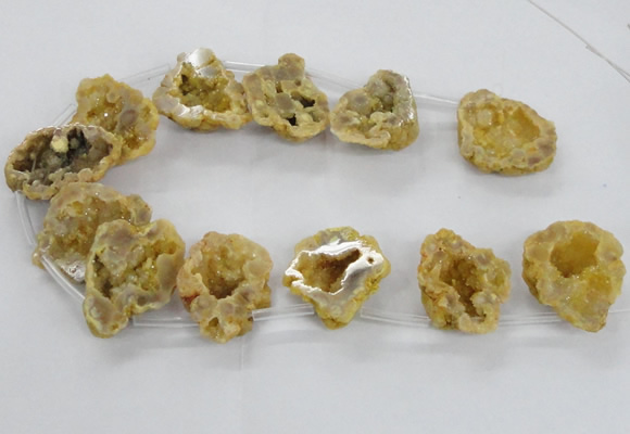 CTD1681 Top drilled 15*25mm - 30*35mm nuggets druzy agate beads