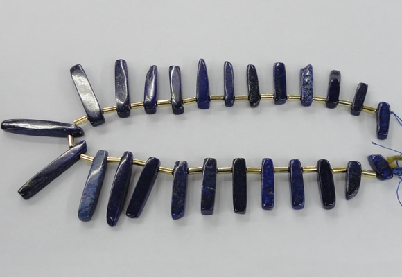 CTD1923 Top drilled 6*20mm - 8*45mm sticks lapis lazuli beads