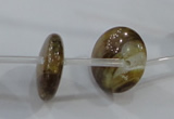CTD1991 Top drilled 5*20mm flat round agate gemstone beads