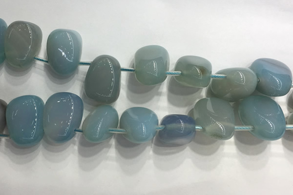 CTD2126 Top drilled 15*25mm - 18*25mm freeform agate beads