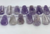 CTD2338 Top drilled 16*18mm - 20*30mm freeform lavender amethyst beads