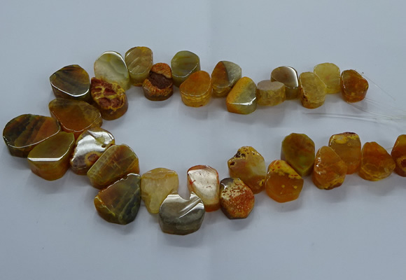 CTD2601 Top drilled 13*18mm - 23*33mm freeform agate beads