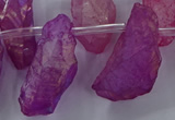 CTD2632 Top drilled 10*25mm - 20*45mm nuggets plated druzy quartz beads