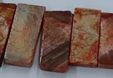 CTD2691 Top drilled 16*22mm - 16*55mm rectangle agate beads