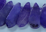 CTD2701 15.5 inches 10*25mm - 18*50mm freeform agate beads
