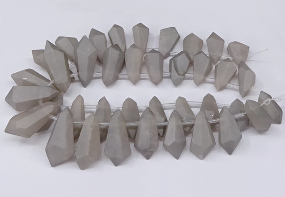 CTD2861 Top drilled 15*20mm - 22*50mm sticks plated quartz beads