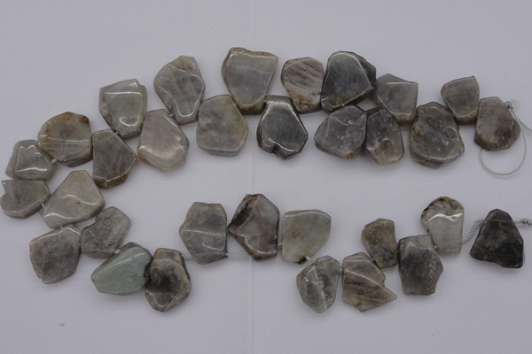 CTD306 Top drilled 15*20mm - 20*25mm freeform labradorite beads