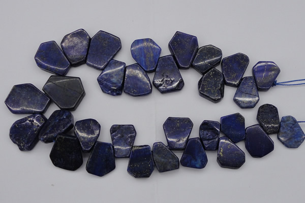 CTD308 Top drilled 15*20mm - 20*25mm freeform lapis lazuli beads