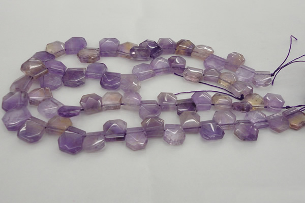 CTD316 Top drilled 15*18mm - 18*20mm faceted freeform ametrine beads
