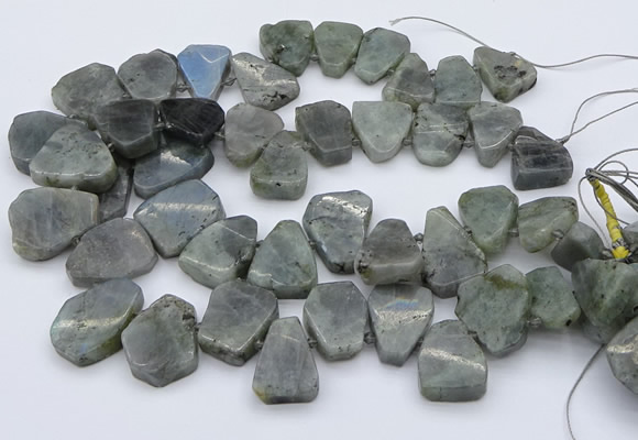 CTD333 Top drilled 15*20mm - 25*30mm freeform labradorite beads