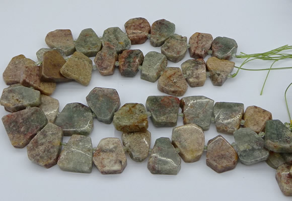 CTD3506 Top drilled 15*20mm - 25*30mm freeform ghost gemstone beads