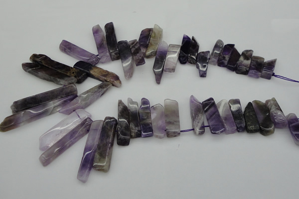 CTD351 Top drilled 10*28mm - 10*50mm wand dogtooth amethyst beads