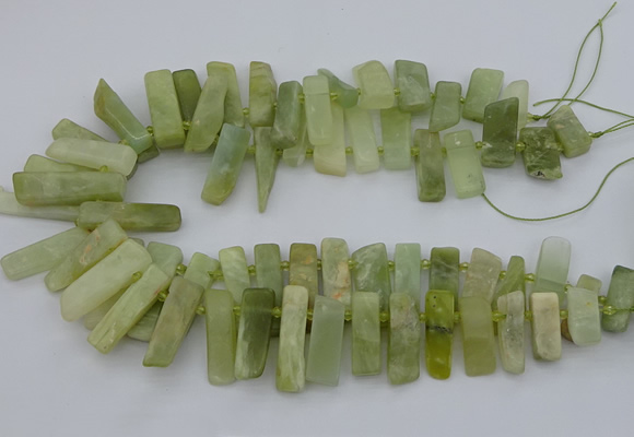 CTD3519 Top drilled 10*20mm - 12*40mm sticks New jade beads