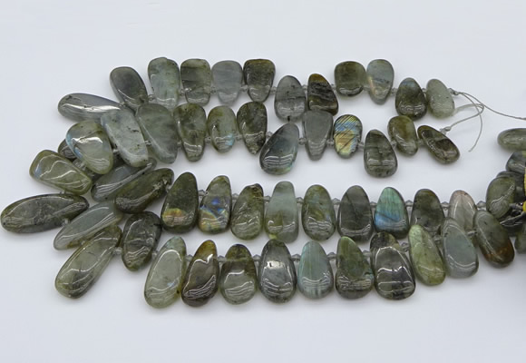 CTD3531 Top drilled 10*22mm - 15*45mm freeform labradorite beads