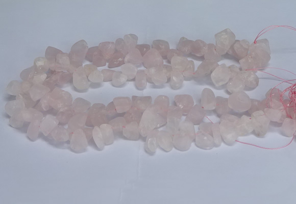 CTD3601 Top drilled 10*14mm - 13*18mm nuggets rose quartz beads