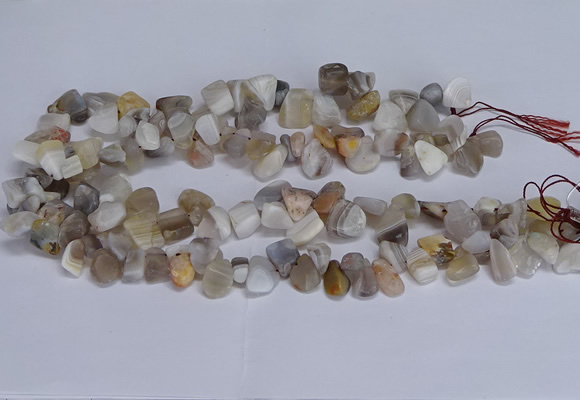 CTD3609 Top drilled 10*14mm - 13*18mm nuggets botswana agate beads