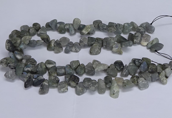 CTD3611 Top drilled 10*14mm - 13*18mm nuggets labradorite beads