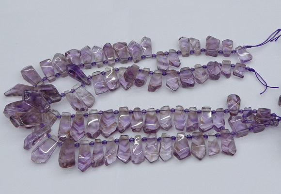 CTD3620 Top drilled 8*15mm - 16*30mm sticks natural ametrine beads