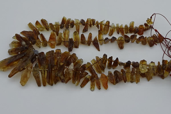 CTD3668 Top drilled 6*11mm - 11*35mm sticks quartz beads