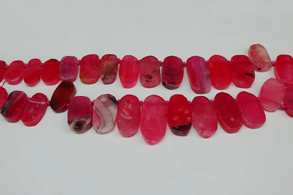 CTD4005 Top drilled 14*22mm - 22*42mm freeform agate gemstone beads