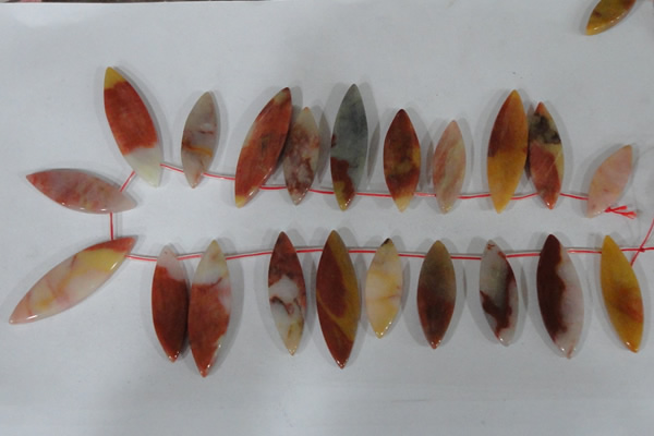CTD45 Top drilled 12*25mm – 16*50mm marquise agate gemstone beads