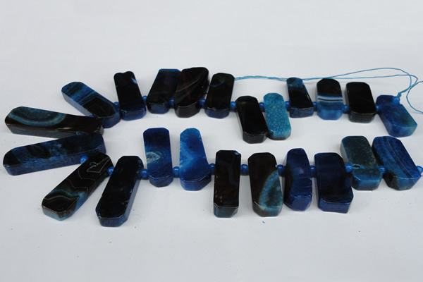 CTD594 Top drilled 12*30mm - 15*50mm wand agate gemstone beads