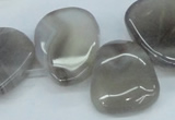 CTD695 Top drilled 18*25mm - 22*30mm freeform agate gemstone beads