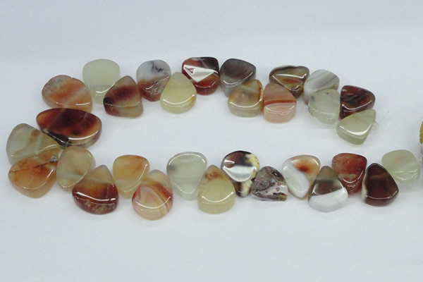 CTD696 Top drilled 18*25mm - 22*30mm freeform agate gemstone beads