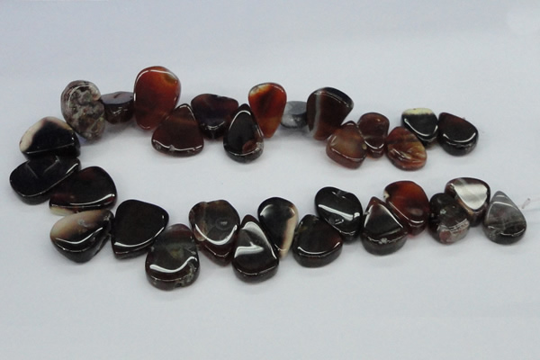 CTD697 Top drilled 18*25mm - 22*30mm freeform agate gemstone beads
