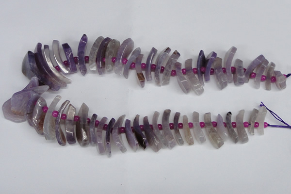 CTD728 Top drilled 12*25mm - 14*40mm wand agate gemstone beads