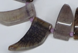 CTD731 Top drilled 15*20mm - 15*40mm wand agate gemstone beads