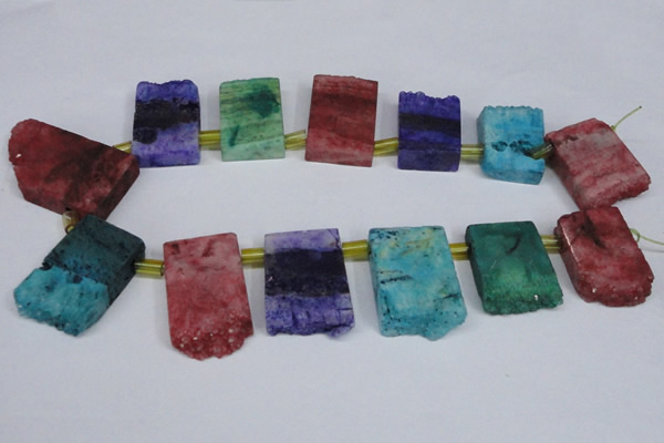 CTD752 Top drilled 15*25mm - 25*40mm freeform quartz beads