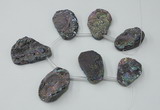 CTD817 Top drilled 18*22mm - 30*40mm freeform agate beads