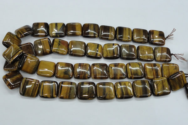 CTE106 15.5 inches 20*20mm square yellow tiger eye beads wholesale