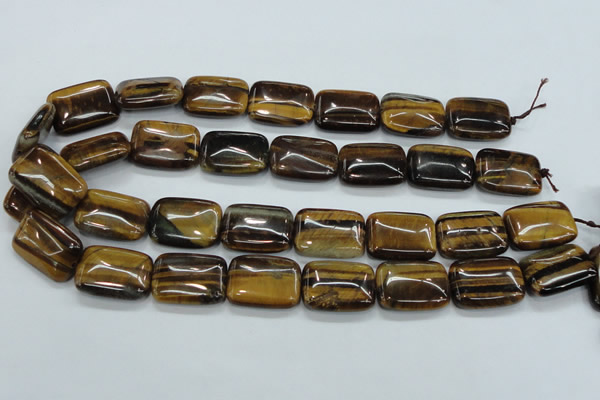 CTE107 15.5 inches 18*25mm rectangle yellow tiger eye beads wholesale