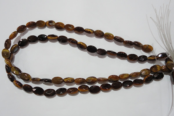 CTE1093 15.5 inches 9*12mm faceted oval yellow tiger eye beads