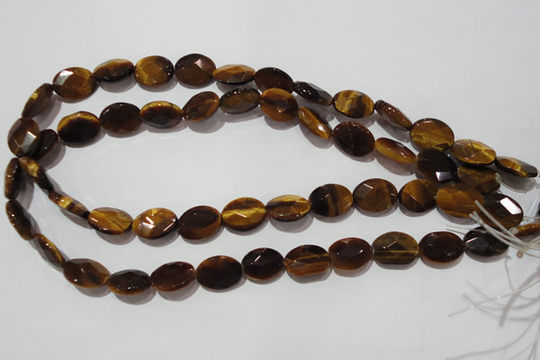 CTE1094 15.5 inches 12*16mm faceted oval yellow tiger eye beads