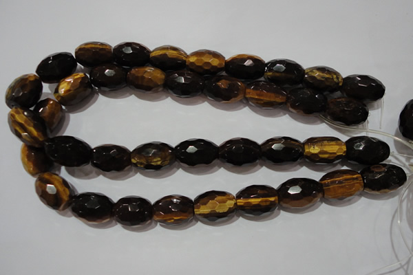 CTE1115 15.5 inches 15*20mm faceted rice yellow tiger eye beads