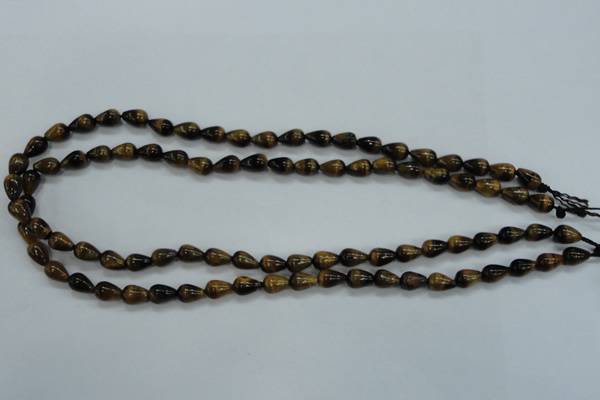 CTE120 15.5 inches 6*8mm teardrop yellow tiger eye beads wholesale