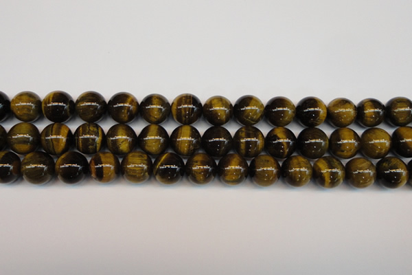 CTE1212 15.5 inches 10mm round AB grade yellow tiger eye beads