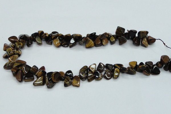 CTE123 15.5 inches 8*12mm nugget yellow tiger eye beads wholesale