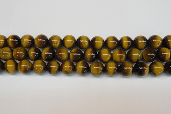 CTE1230 15.5 inches 14mm round A grade yellow tiger eye beads
